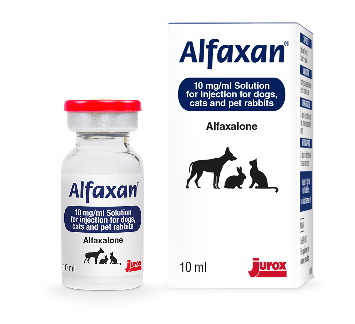 Alfaxan vial and carton